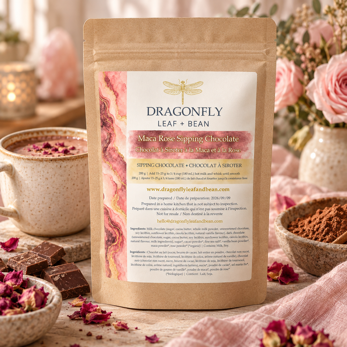 Maca Rose Sipping Chocolate (200 g)