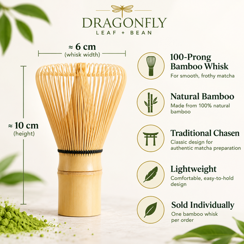 Bamboo Matcha Whisk – 100 Prong