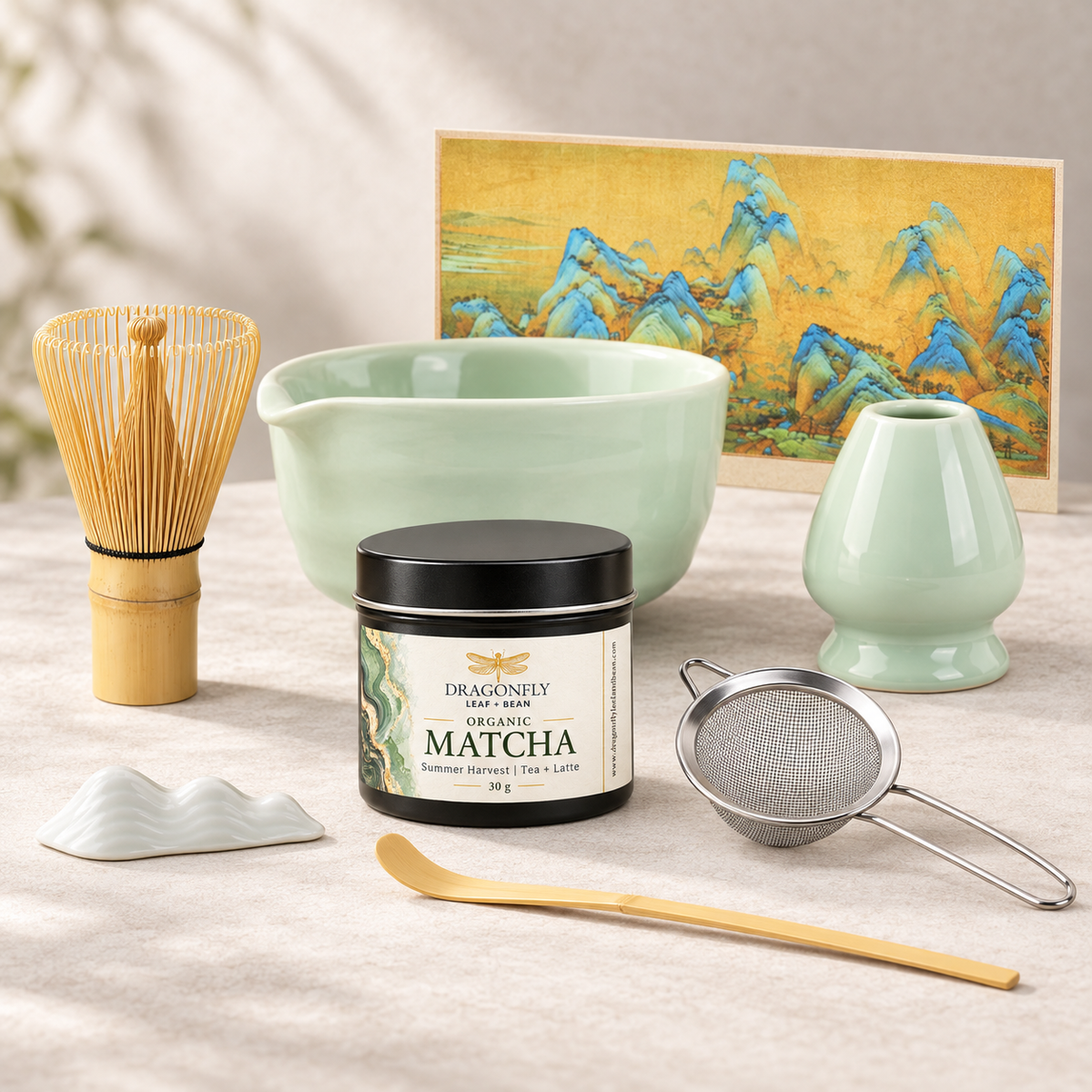 Complete Matcha Ritual Set – Matcha + 5 Piece Set