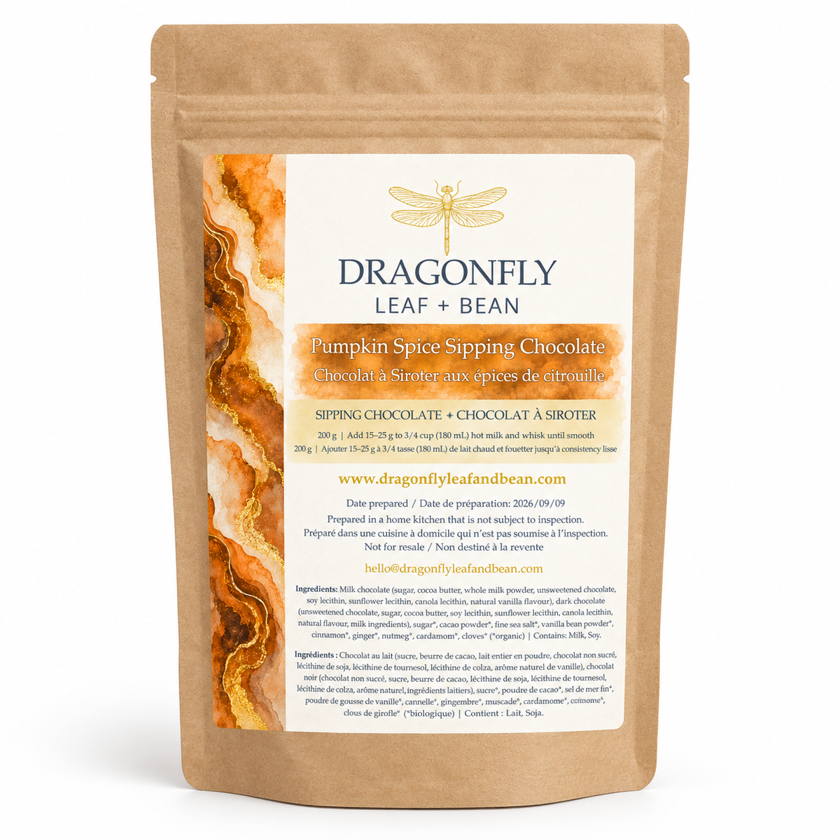 Pumpkin Spice Sipping Chocolate (200 g)