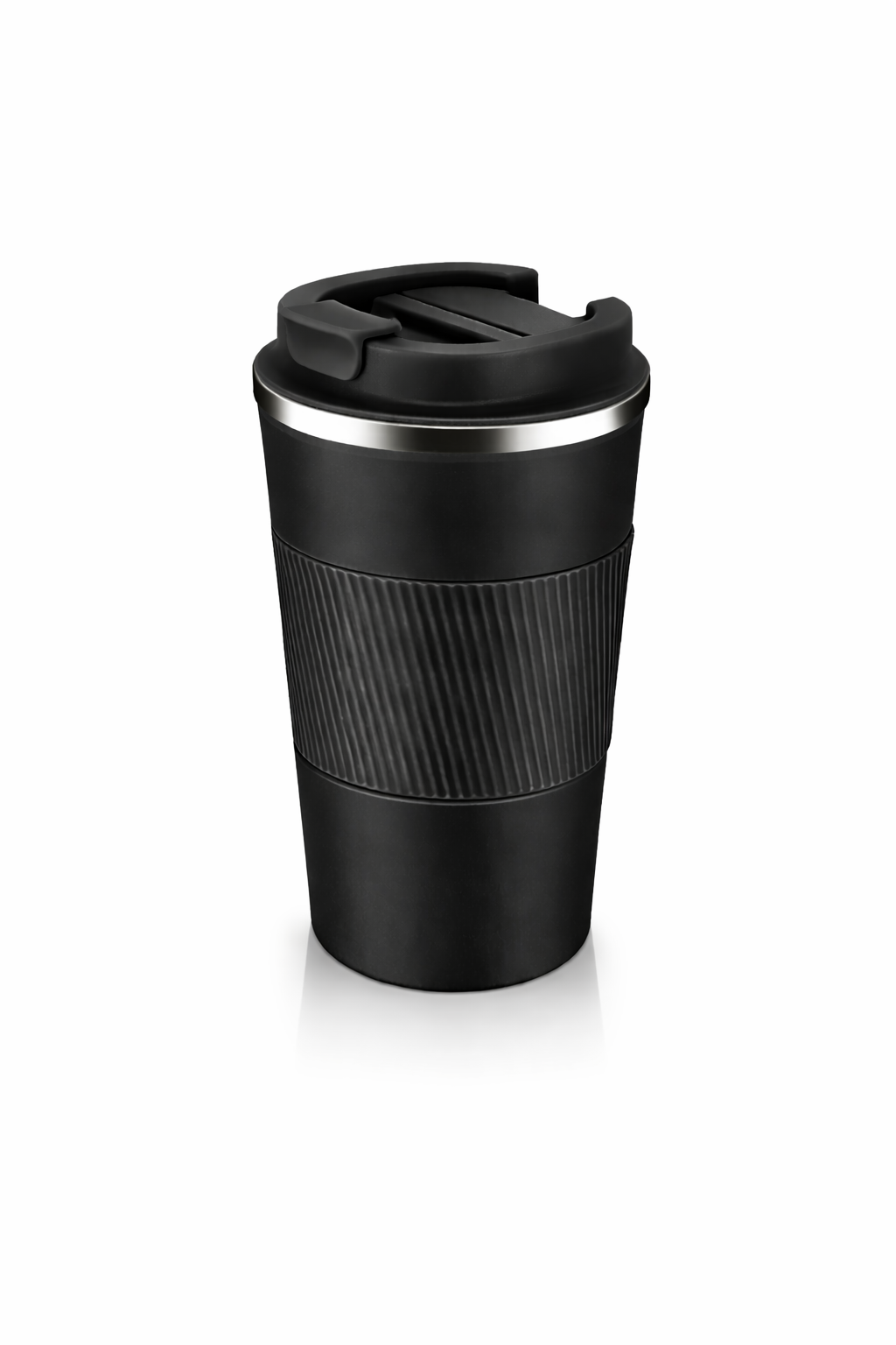 Stainless Steel 13 oz Insulated Travel Mug with Flip Lid