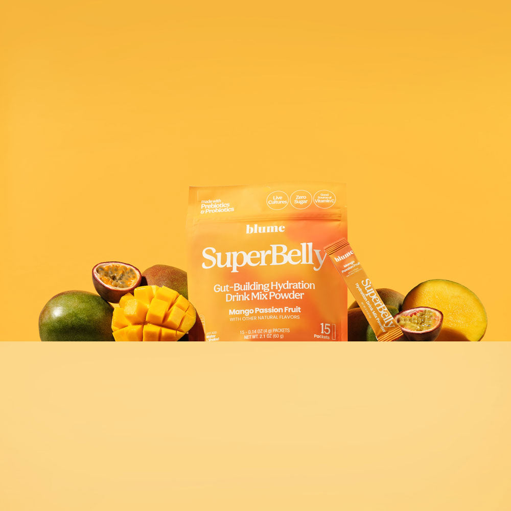 Blume SuperBelly Mango Passionfruit Gut Support Hydration Powder