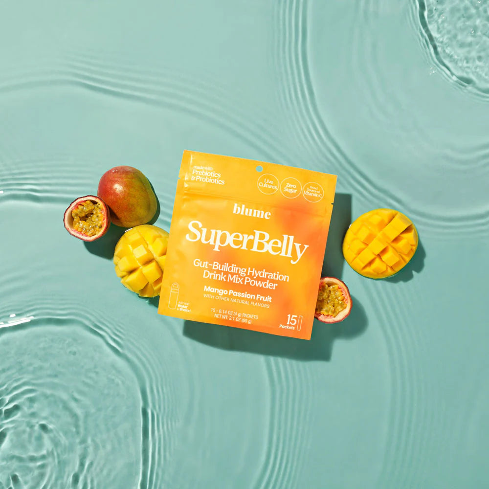 Blume SuperBelly Mango Passionfruit Gut Support Hydration Powder
